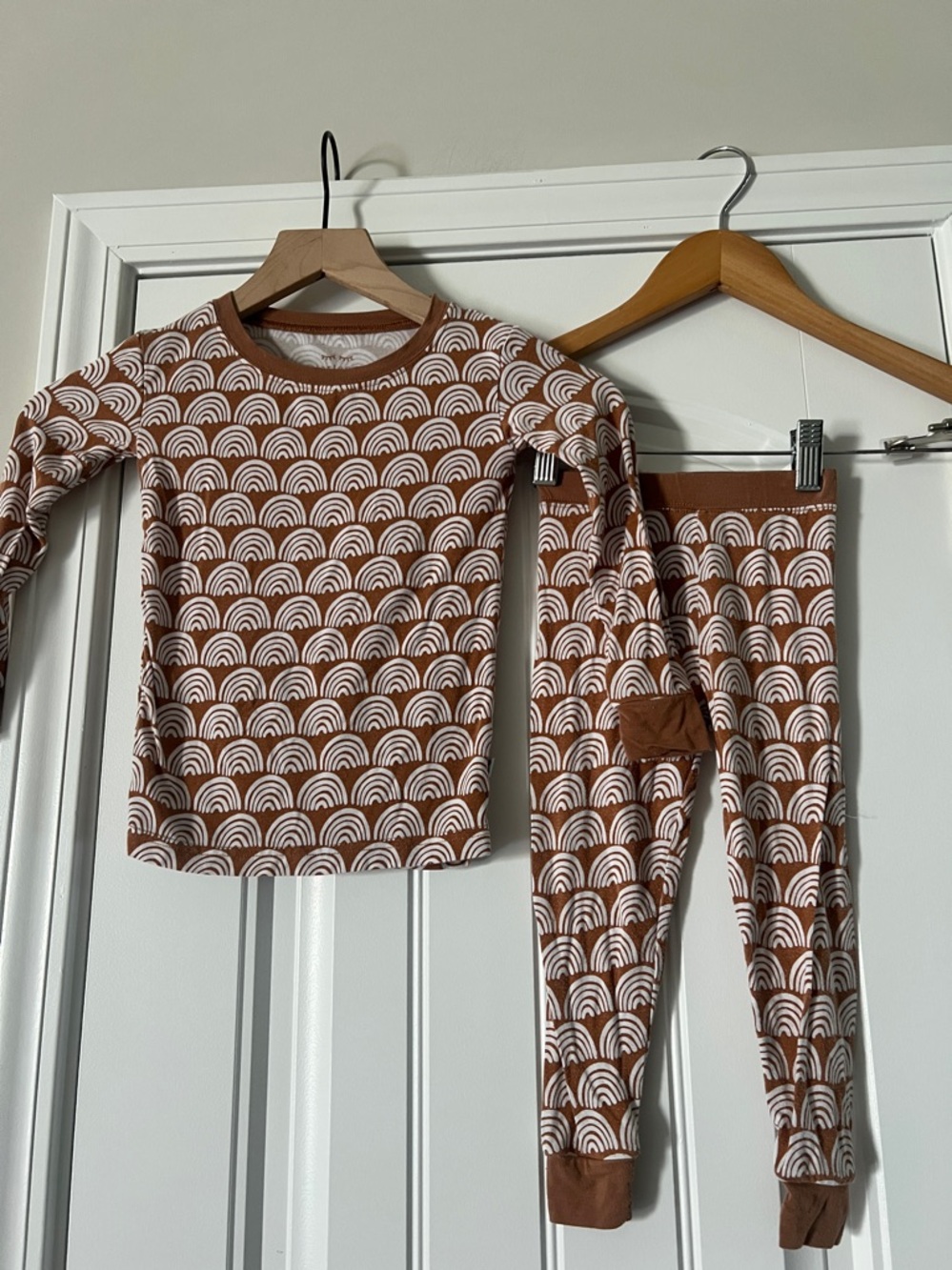 Little Sleepies  rust rainbows PJ Set